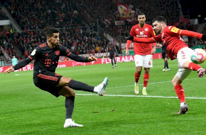 Joao Cancelo records assist 17 minutes into Bayern Munich debut to leave Manchester United star Bruno Fernandes breathless
