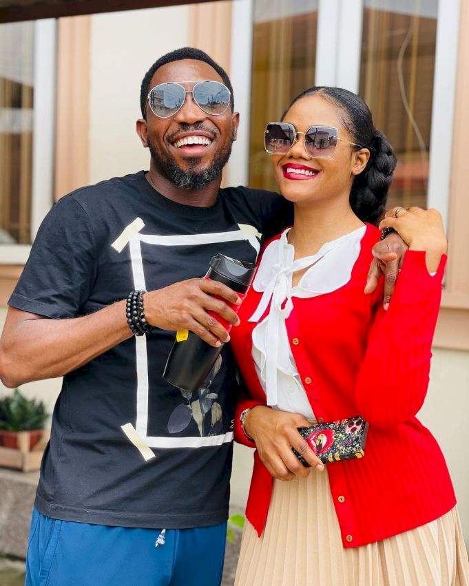 'You look nothing like your age because I no Dey stress you' - Singer, Timi Dakolo celebrates wife Busola, on her birthday