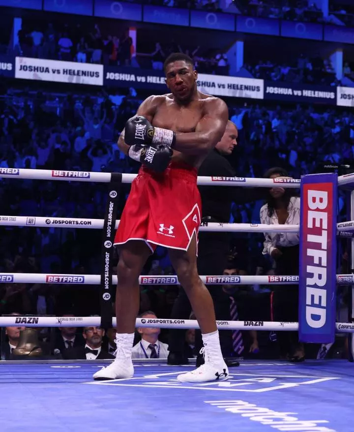 Joshua was asked about the possibility of fighting Edo Man Deontay Wilder next, and he gave a vague reply.