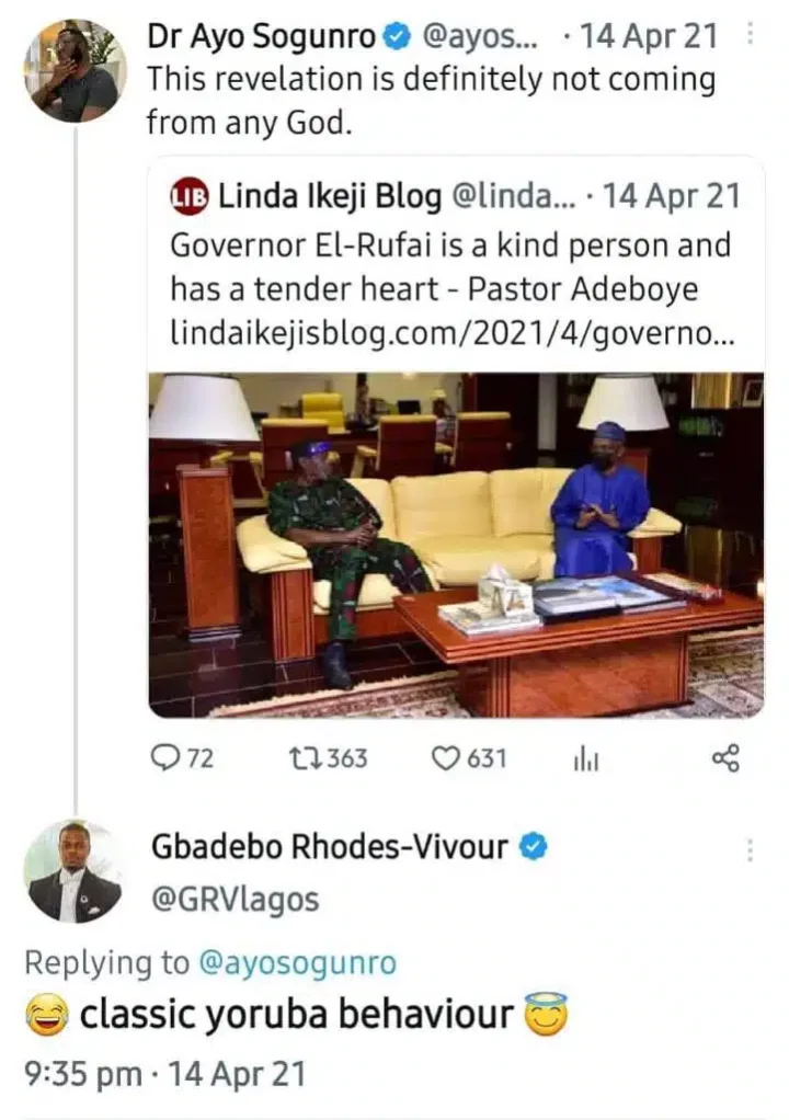 IPOB Apologist: Old tweets of Lagos Governorship candidate, Gbadebo Rhodes-Vivour exhumed