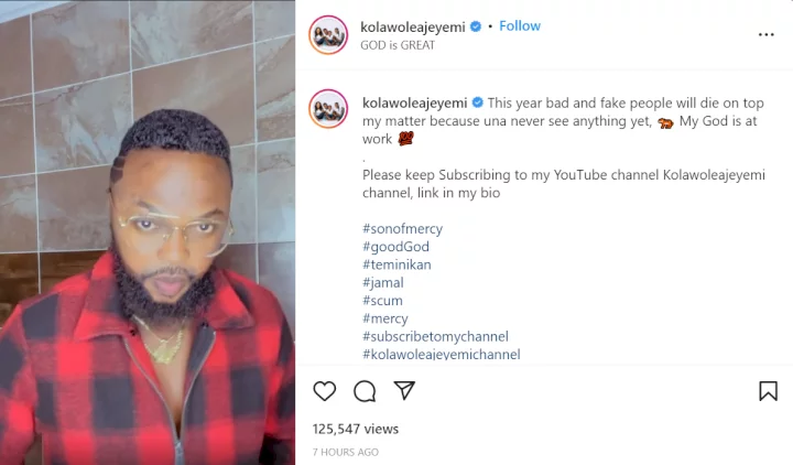 This year bad and fake people will die on top my matter - Actor Kolawole Ajeyemi says after social media users claimed his wife, Toyin Abraham bought him his new car
