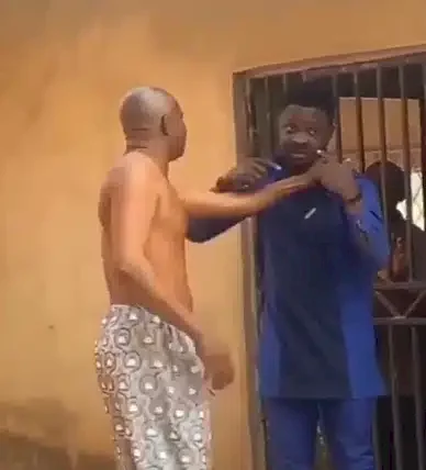 Commotion as landlord and tenant brawl publicly over unpaid rent (Video)