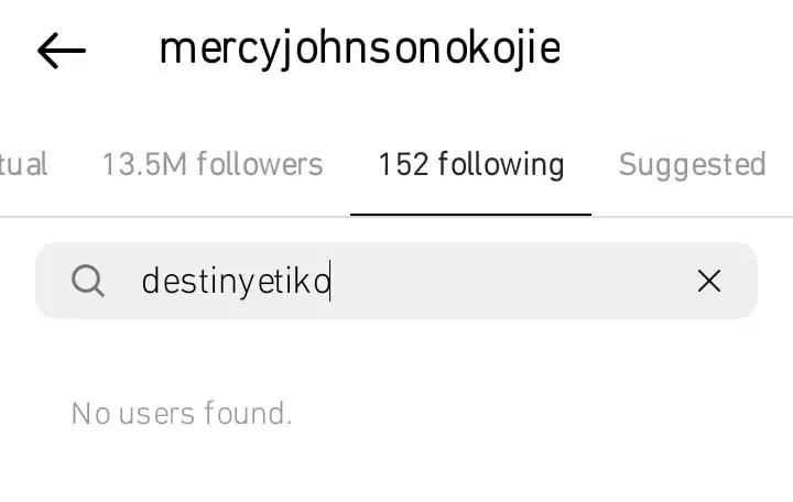 Mercy Johnson unfollows Destiny Etiko, Nuella Njubigbo, others over alleged political issues