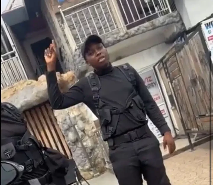 'How can a security officer be fine like this' - Man promoted on first day for being cute (Video)