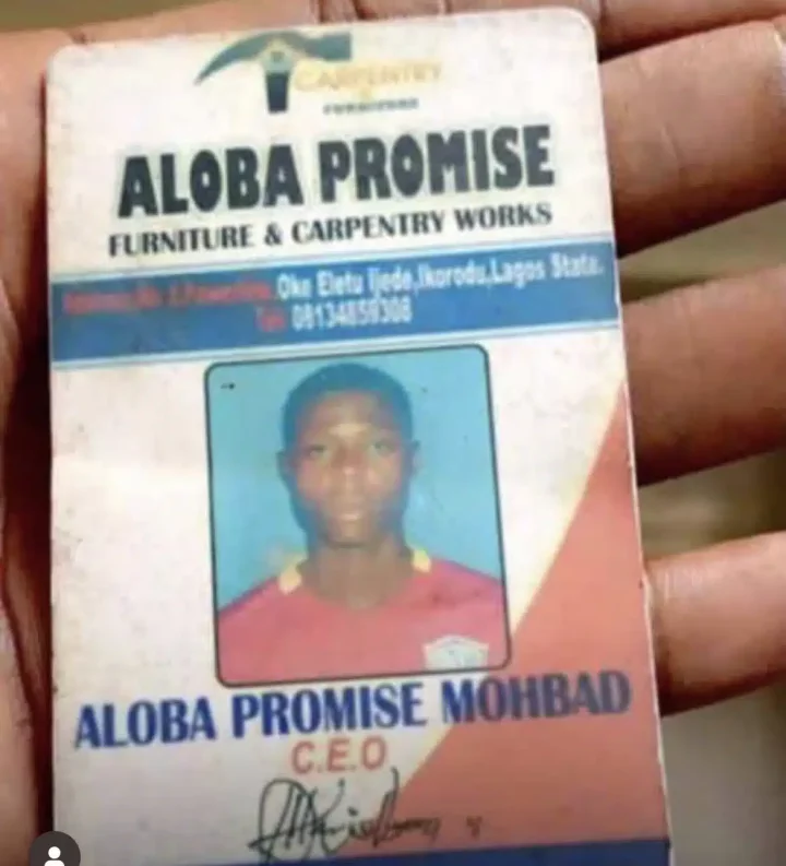 'This guy was a pure hustler' - ID card and clip of Mohbad speaking on his past as a carpenter pops up