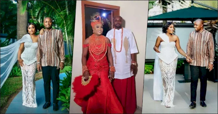 "I don get husband, y'all be safe out there" - Isreal DMW's wife gushes (Video)