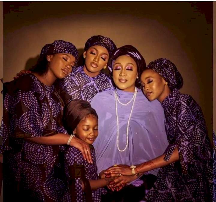 Stunning photos of President Buhari's daughter, Hadiza Bello and her beautiful daughters