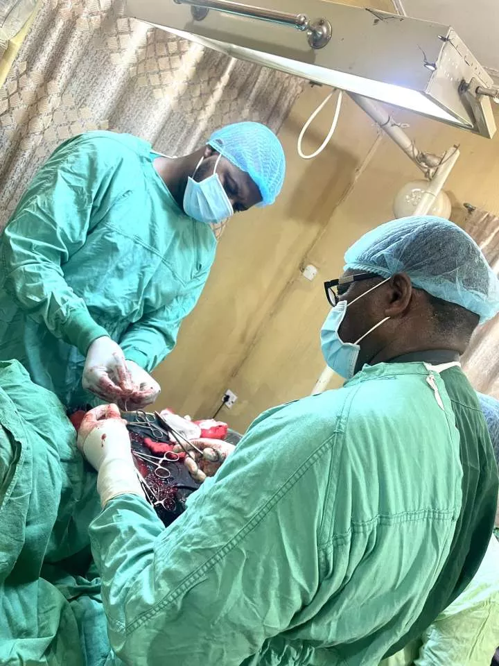 Nigerian father-son doctors perform surgery together