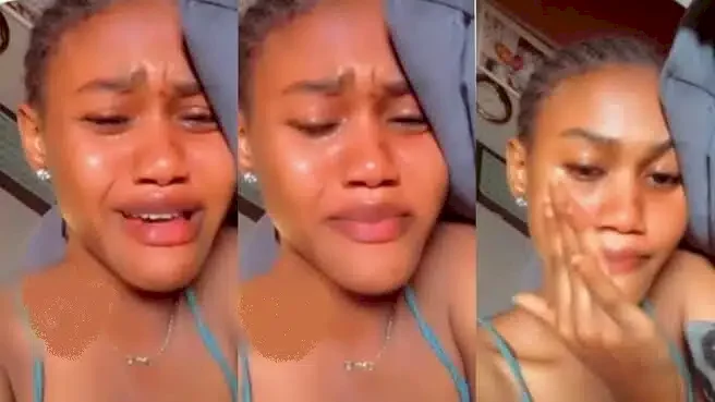 Lady cries bitterly after boyfriend of 5 years dumped her despite having 7 abortions for him (Video)