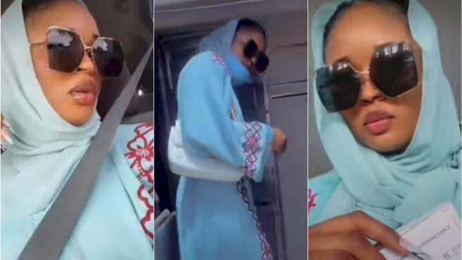 "They have a son together" - Lady heartbroken as she lands in Nigeria, discovers her boyfriend got engaged to her best friend (Video)