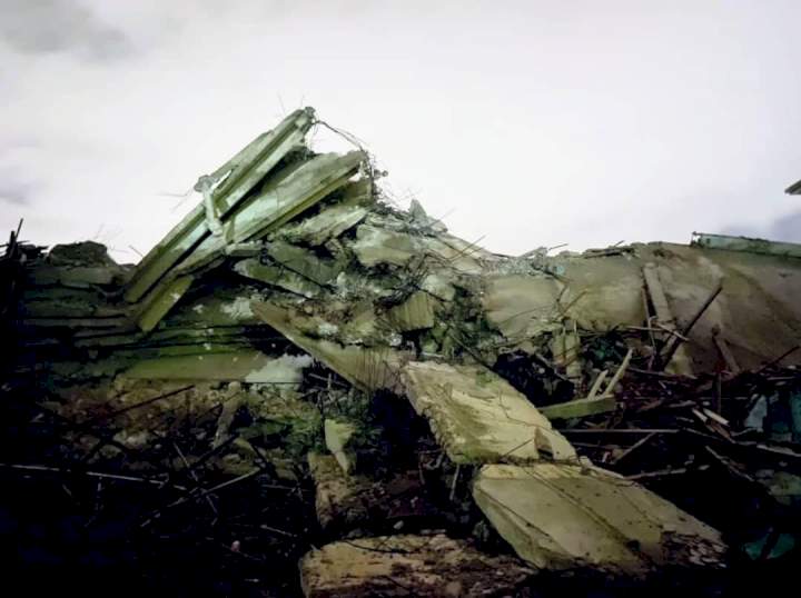 Six trapped as 7-storey building collapses in Lagos