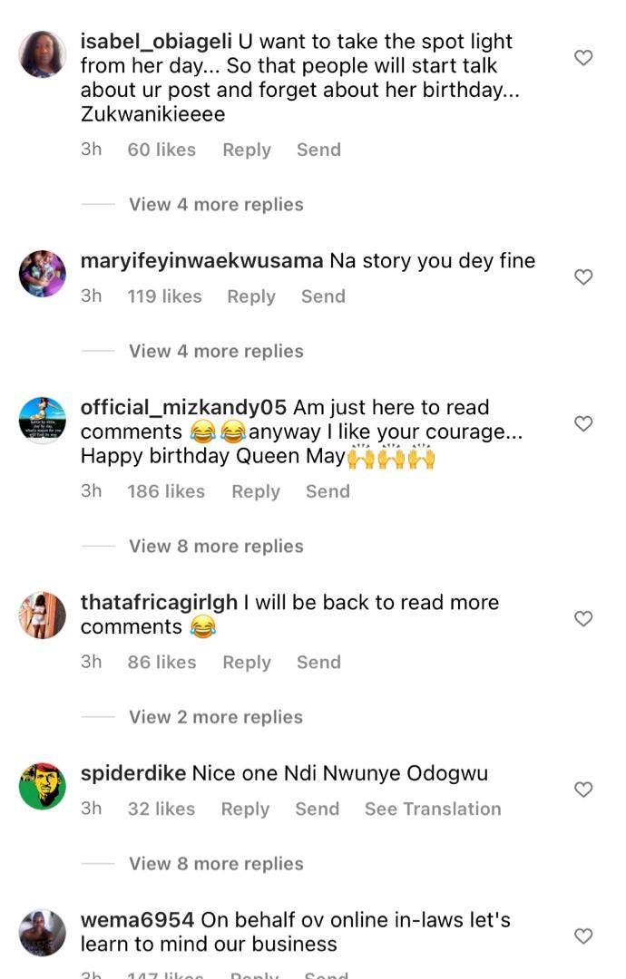 Netizens drag Yul Edochie's second wife, Judy after she celebrated senior wife, May on her birthday