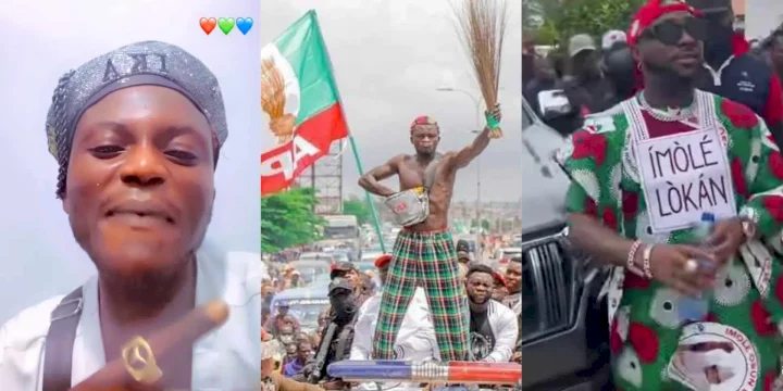 "My papa no be rich man, you don dey do too much" - Portable shades Davido for unfollowing him over Osun politics (Video)