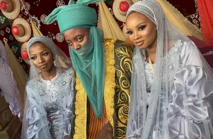 Reactions as young Kano prince marries two wives at once (Photos/Video)