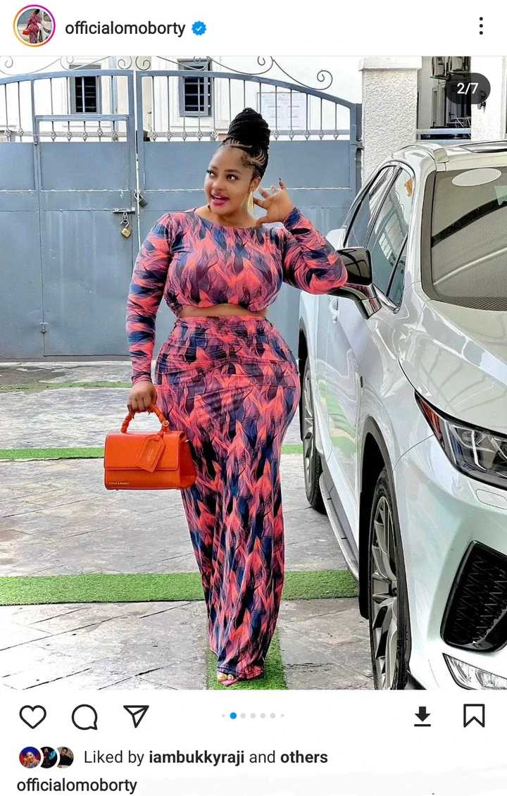 Actress Biodun Okeowo Causes A Stir With New Eye-catching Photos Of Herself In Gown Outfit