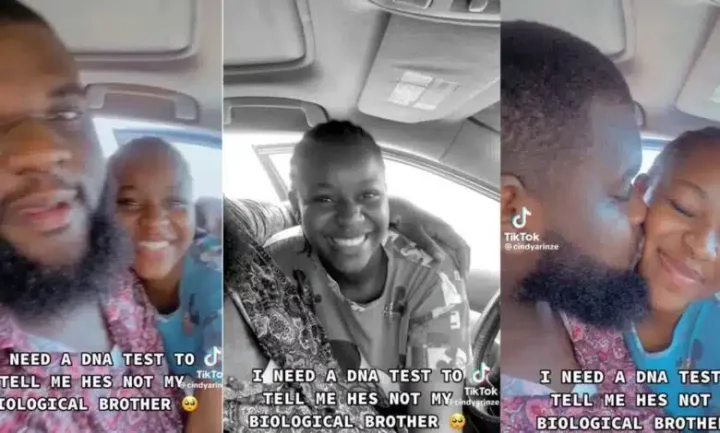 "I am obsessed with my brother" - Nigerian lady says as she shares loved-up video with sibling (Video)