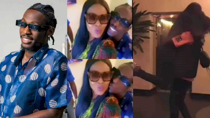 "Mom or girlfriend?" - Reactions trail Eloswag's reunion with mother (Video)