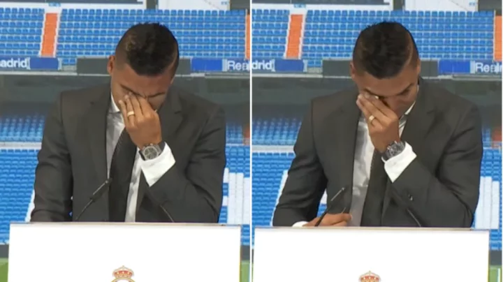 Casemiro breaks down in tears ahead of Manchester United move during Real Madrid farewell
