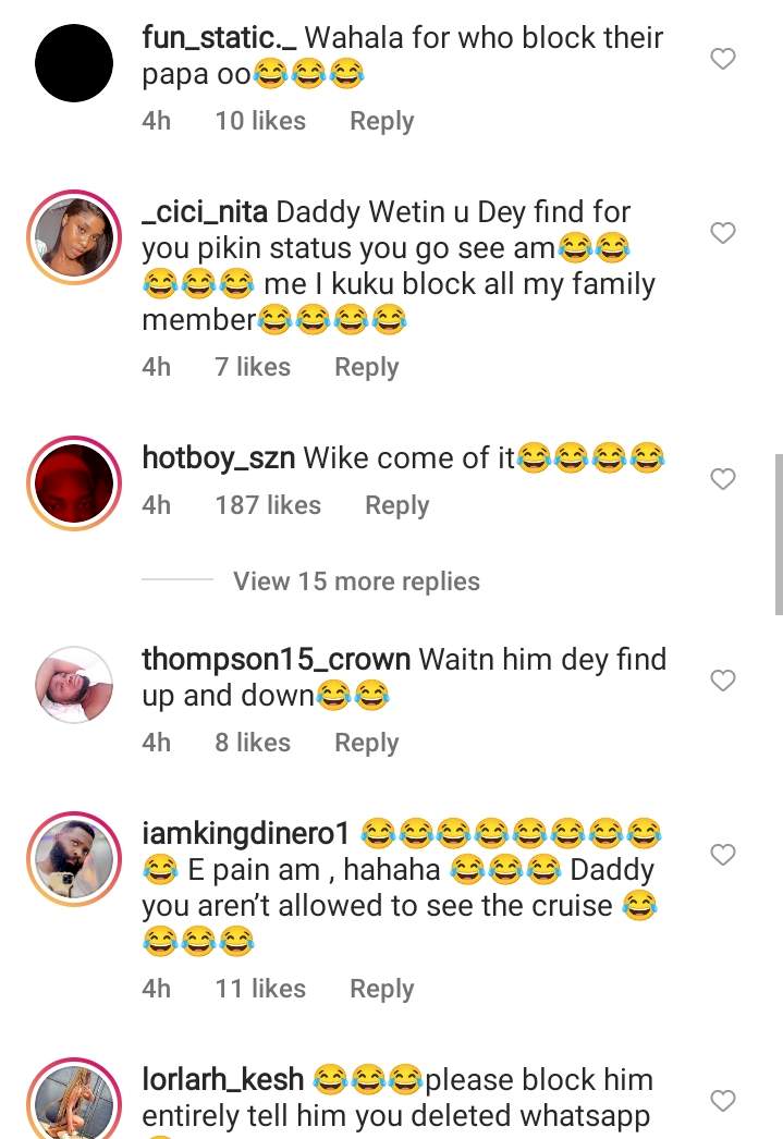 'You never know the kind papa wey you get' - Nigerian dad fumes with rage after finding out his daughter blocked him from seeing her WhatsApp status (Audio)