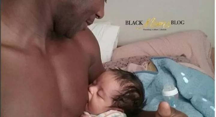 The Aka people believe that men breastfeeding allows fathers to establish a deeper connection with their children while providing vital nutrients (Credit: Nairaland forum)