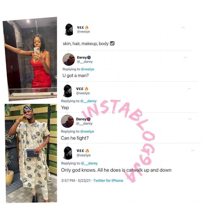 All Neo does is to catwalk, I don't know if he can fight - Vee tells prospective admirer