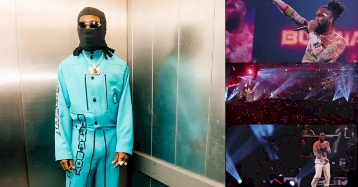 "He is nobody's mate" - Burna Boy's record breaking performance at Madison Square Garden trails reactions (Video)