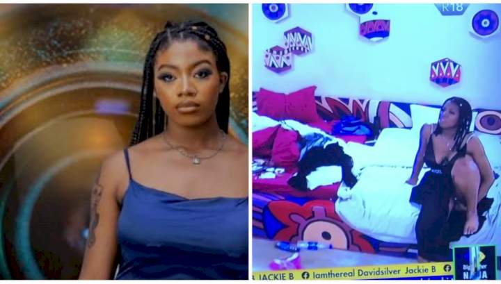 Mixed reactions as Angel is seen on camera "scratching her inner thigh" (Video)