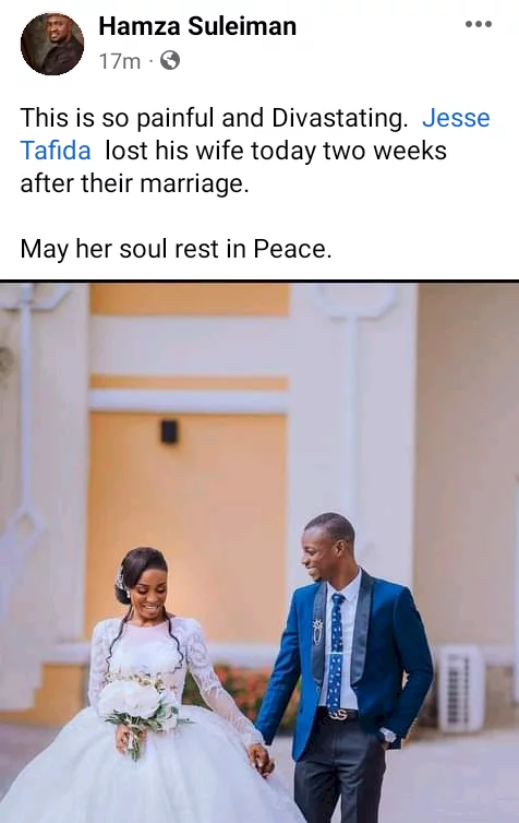 Nigerian woman dies 12 days after her wedding