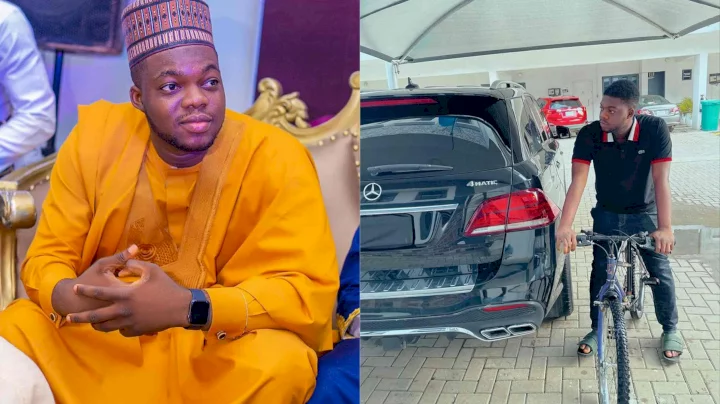 "I was depressed so I got a Benz" - Cute Abiola says as he acquires a new car amid alleged split with wife