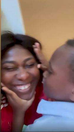Watch actress Uche Jombo and son, Matthew profess their love for each other (Video)