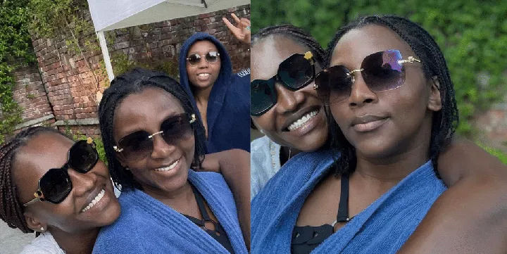 Genevieve Nnaji spotted in Italy with supermodel, Oluchi (Photos)