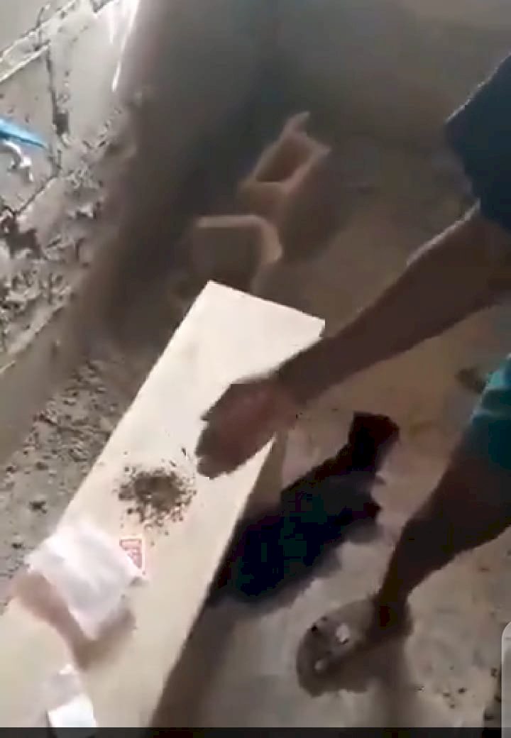 10-year-old boy begs not to be reported to his oga as he was with weed in an uncompleted building (Video)