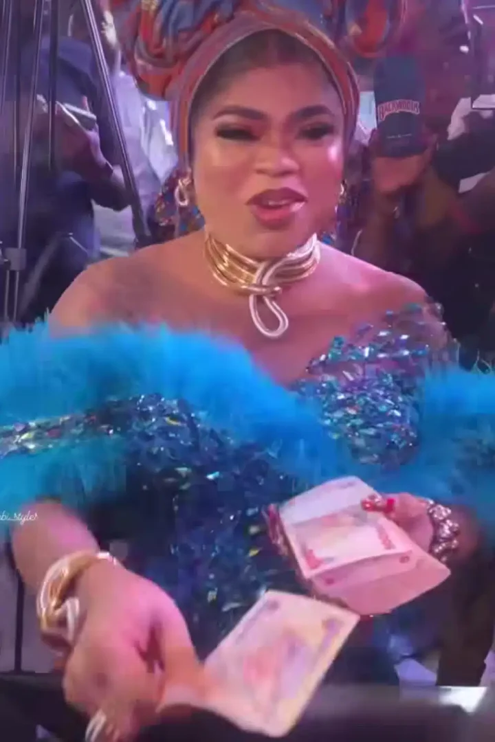 Bobrisky causes a stir as he makes N500 notes rain at party (Video)