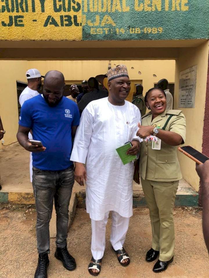 Former Governors Dariye and Nyame released from prison (photos)