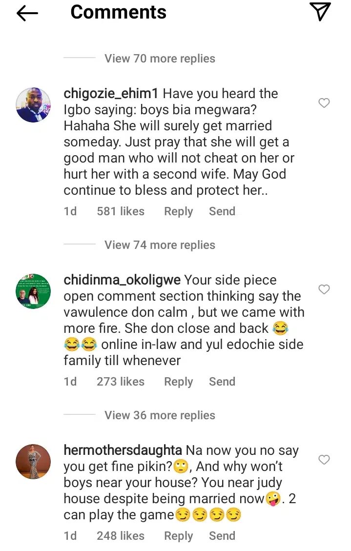 'This girl go show you pepper for wetin you do her mama' - Yul Edochie comes under fire after boasting about his daughter's beauty