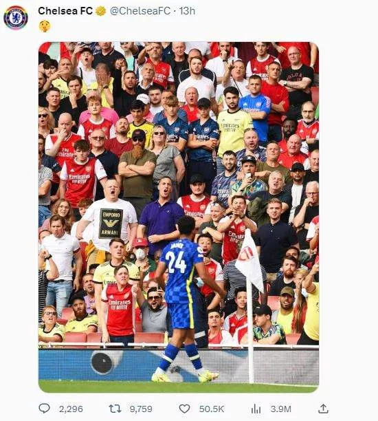 Chelsea fans love Reece James' savage response to cocky Arsenal fan on Twitter