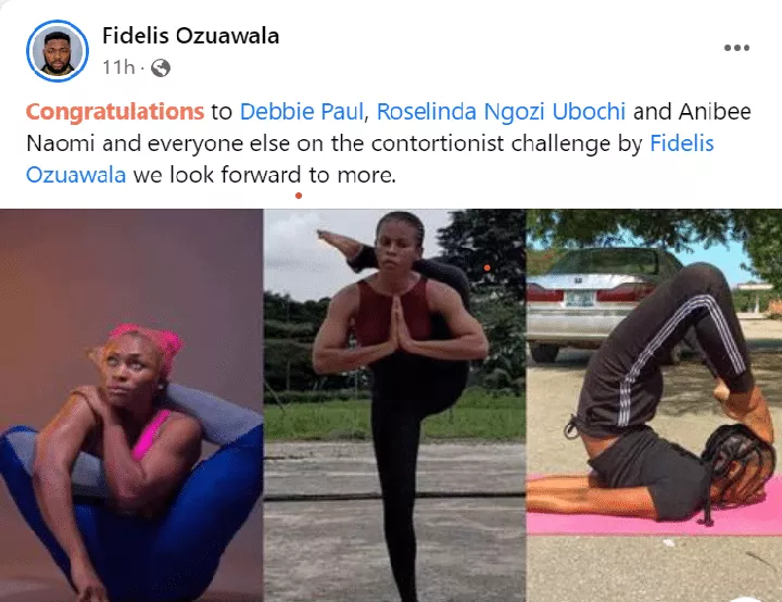 3 Nigerian ladies show unbelievable flexibility, win N100k on Facebook Yoga challenge