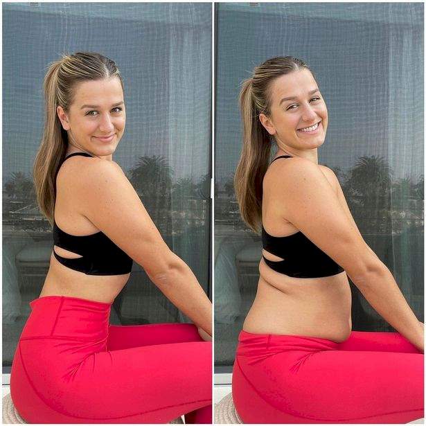 Fitness influencer shares side-by-side photos of herself to show how people can easily be deceived online