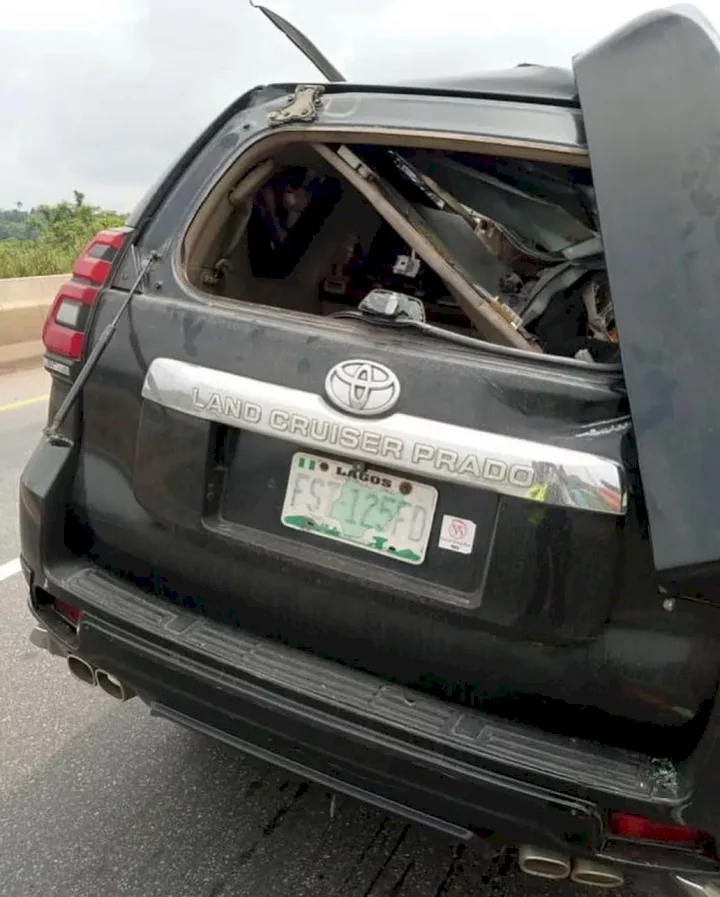 Gospel singer, Dunsin Oyekan survives horrific accident (Photos)