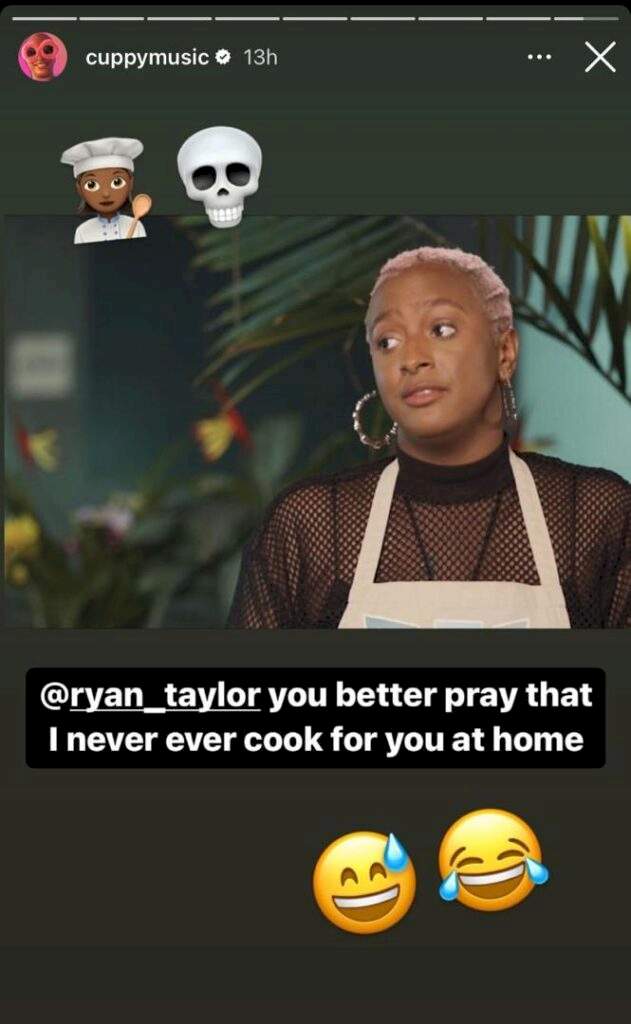 'I honestly don't know how to cook' - DJ Cuppy informs fiancé, Ryan, as she loses yam and egg cooking competition (video)