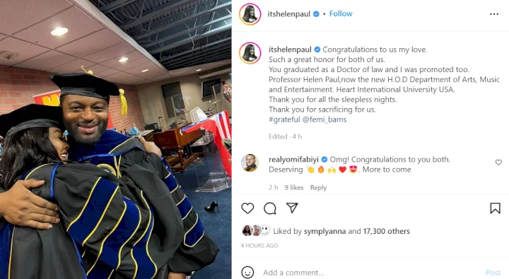 Comedienne Helen Paul announces that she's now a Professor in a US university
