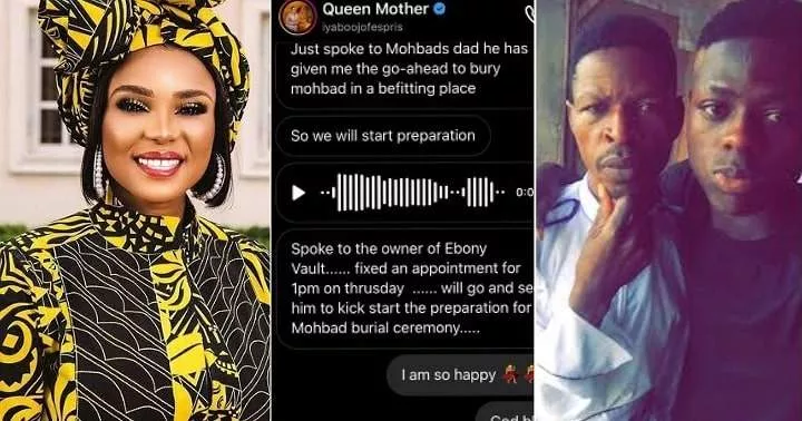 Leaked chats reveal Iyabo Ojo's conversation with Mohbad's father