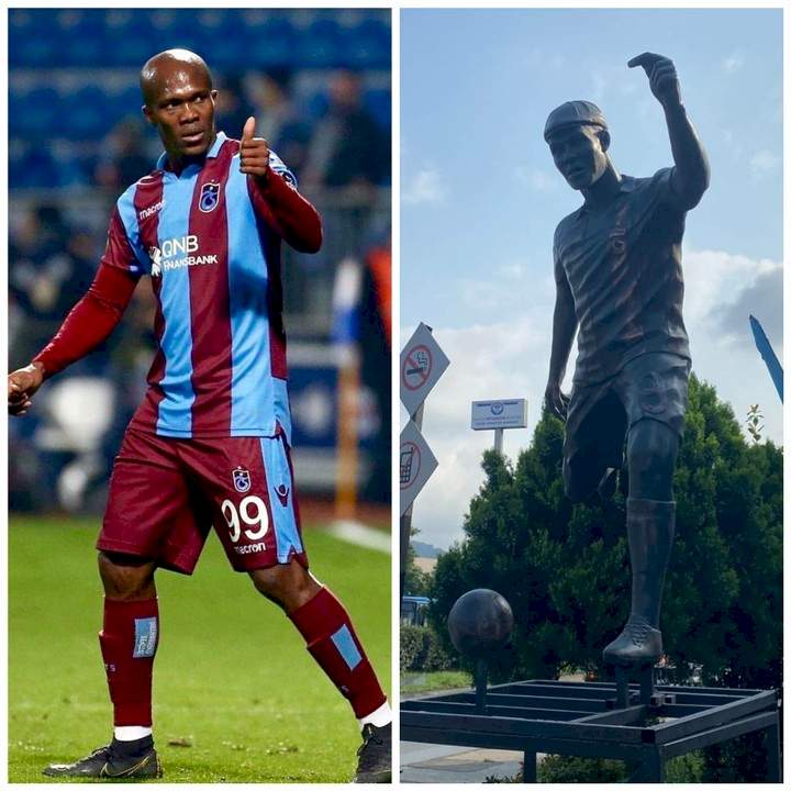 Nigerian footballer, Anthony Nwakaeme's statue erected In Turkey (photos)