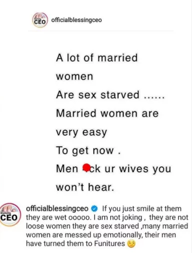 A lot of married women are sex starved - Relationship expert, Blessing Okoro