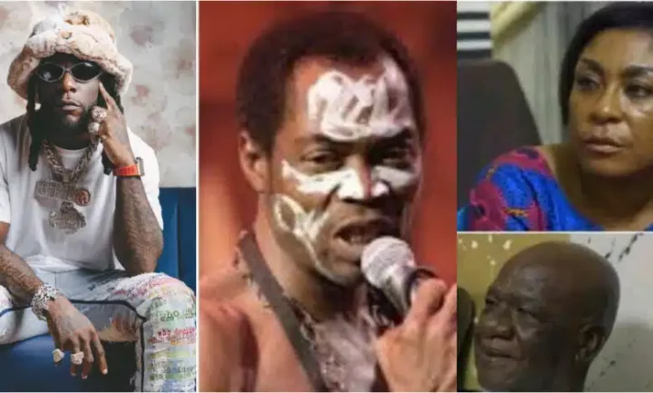 Old video of Burna Boy walking out on his mum, grandpa and interviewer over questions about Fela Kuti resurfaces