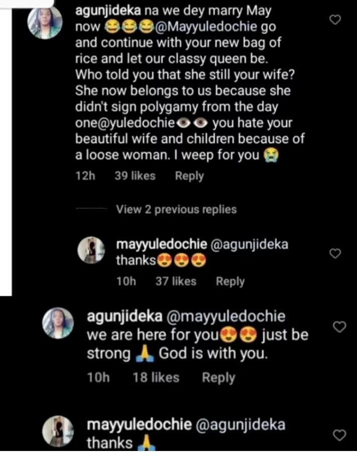 May Edochie thanks fan who ruthlessly lambasted Yul and Judy Austin