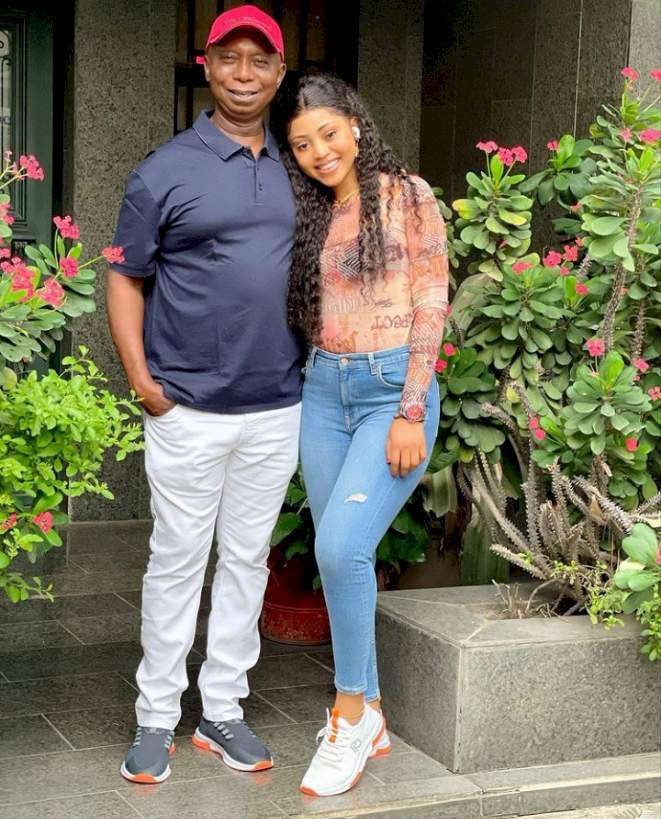 'Hubby be giving me butterflies, I just had to post it' - Regina Daniels says as she shares chat with Ned Nwoko (Screenshot)