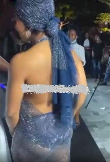 Reality star, Liquorose dragged to filth over revealing outfit to event (Video)