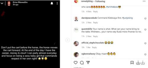 What Can Your Name Bring To The Table - Nigerians Drag Erica As She Brags About Her Wealth