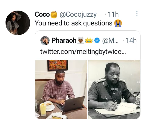 'You need to ask some serious questions' - Twitter users react over photo of Nigerian pharmacist who bears striking resemblance to Ojukwu